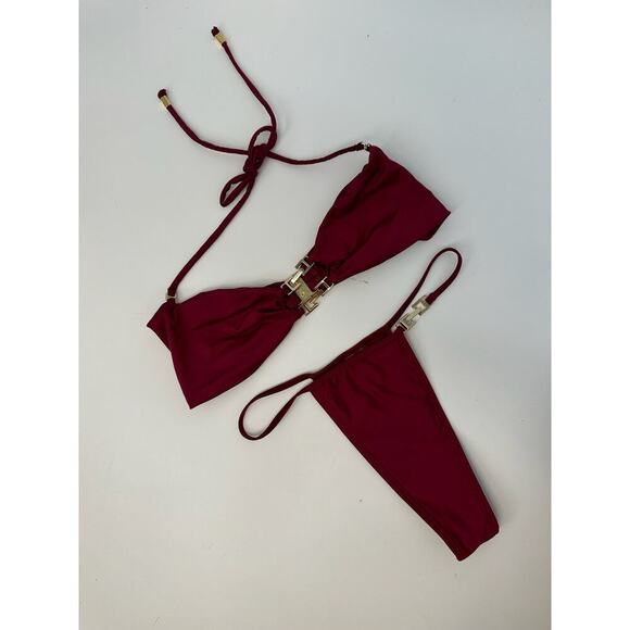 Heart of Sun Swim ELEKTRA Bikini Set in Wine - Picture 2 of 8